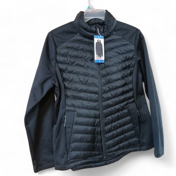 New 32 Degrees Heat Women’s Ultra Light Mixed Media Jacket – Size L - Picture 10 of 11